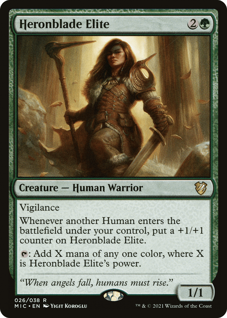 Heronblade Elite [Innistrad: Midnight Hunt Commander]