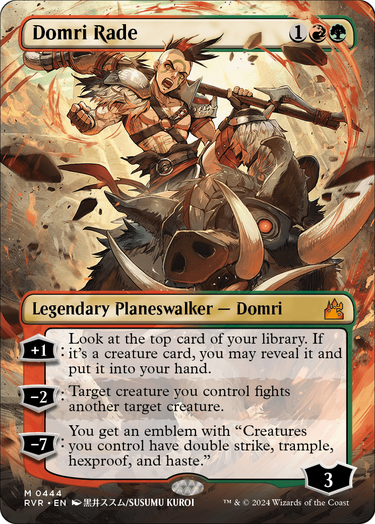 Domri Rade (Anime Borderless) [Ravnica Remastered] Foil