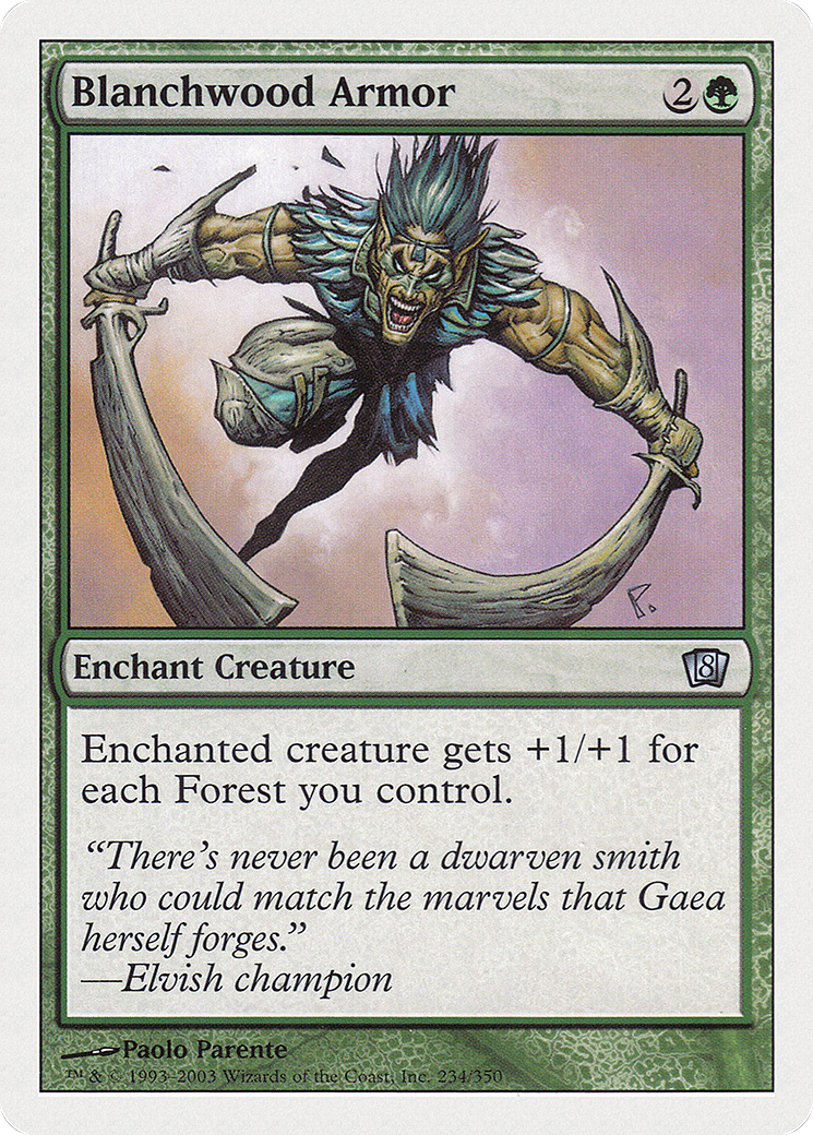 Blanchwood Armor [Eighth Edition] Foil