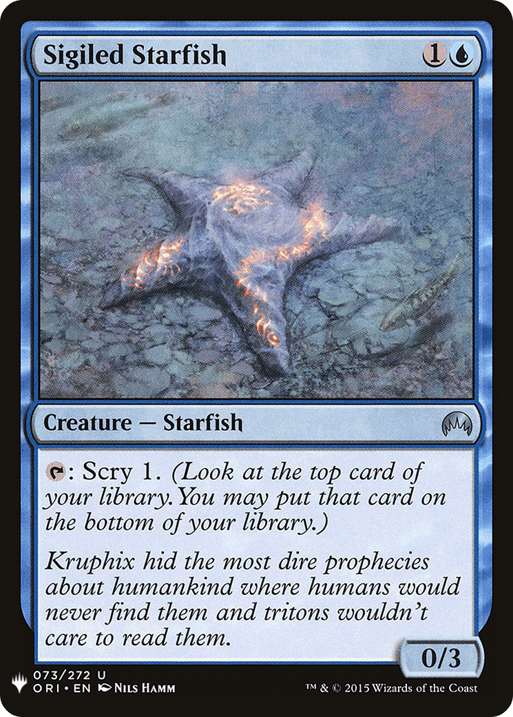 Sigiled Starfish |  (ORI-73) [The List]
