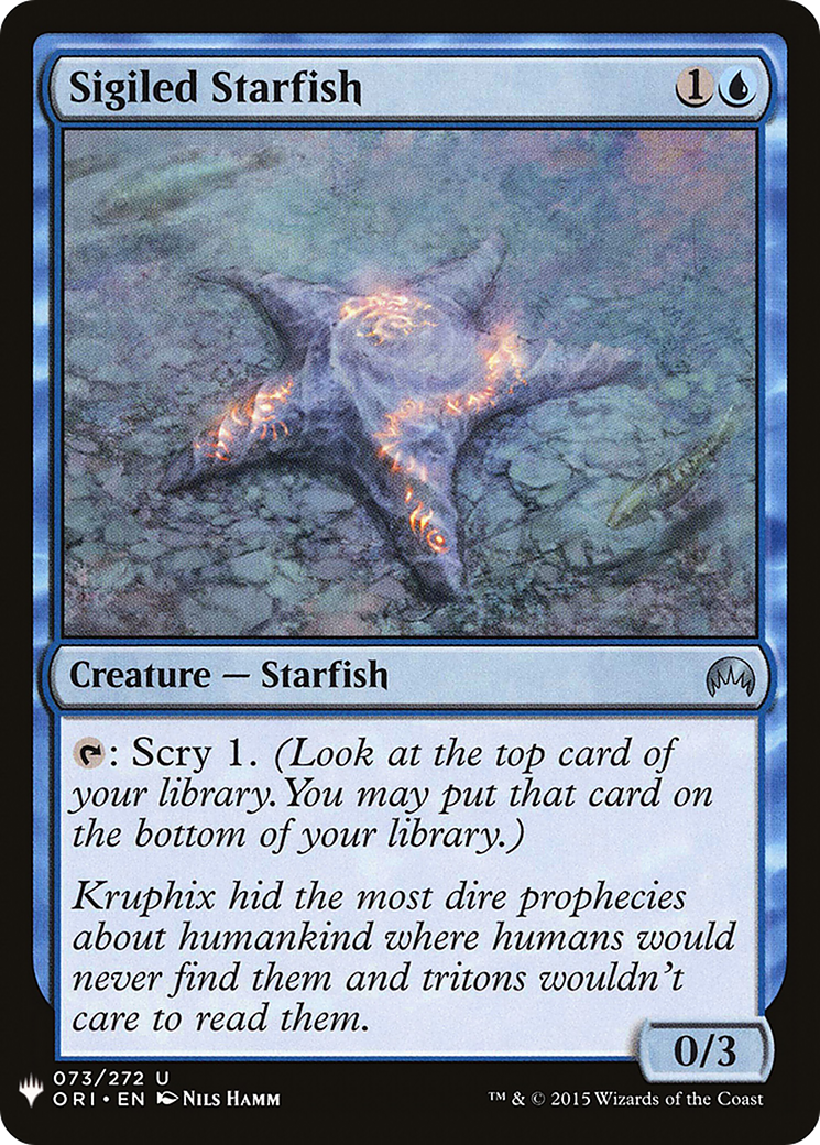 Sigiled Starfish |  (ORI-73) [The List]