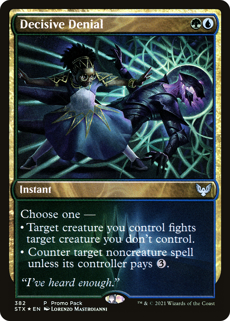 Decisive Denial (Promo Pack) [Strixhaven: School of Mages Promos] Foil