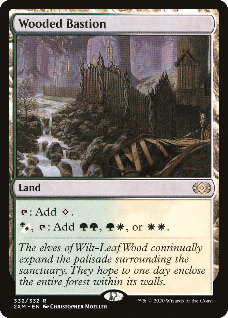 Wooded Bastion [Double Masters] Foil