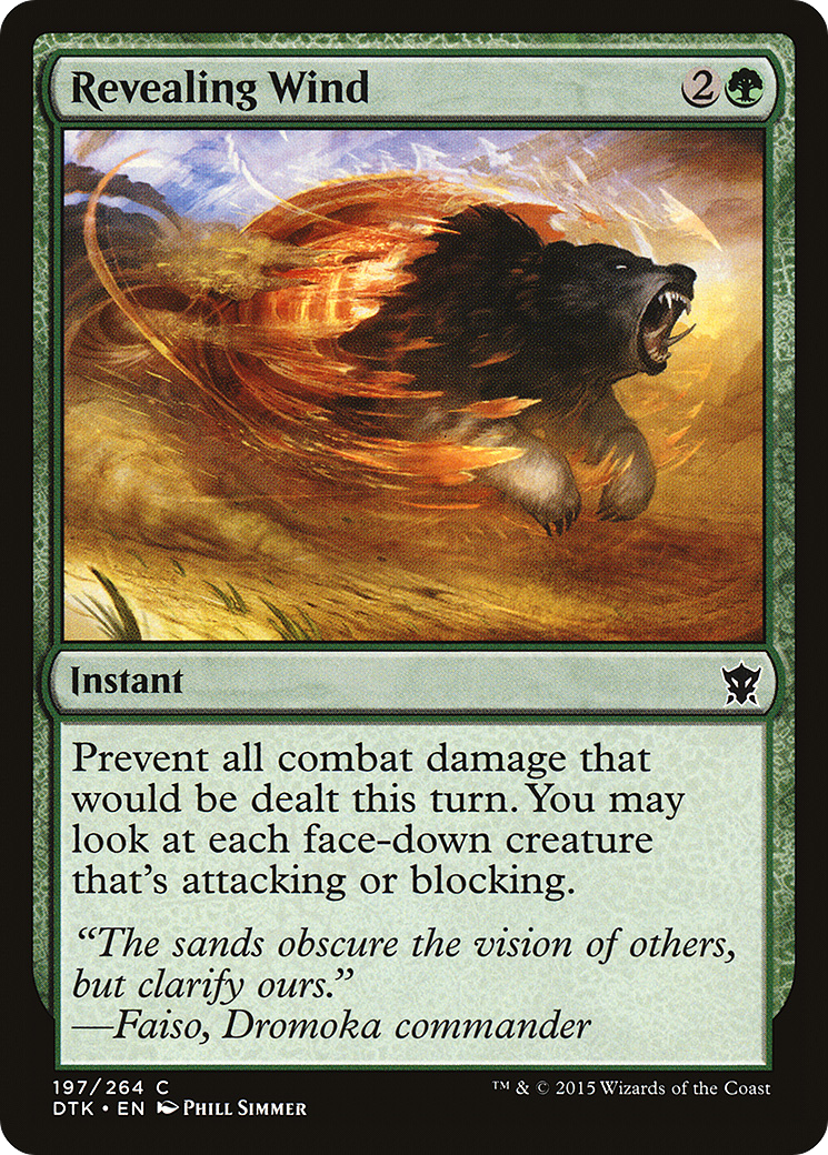 Revealing Wind [Dragons of Tarkir] Foil