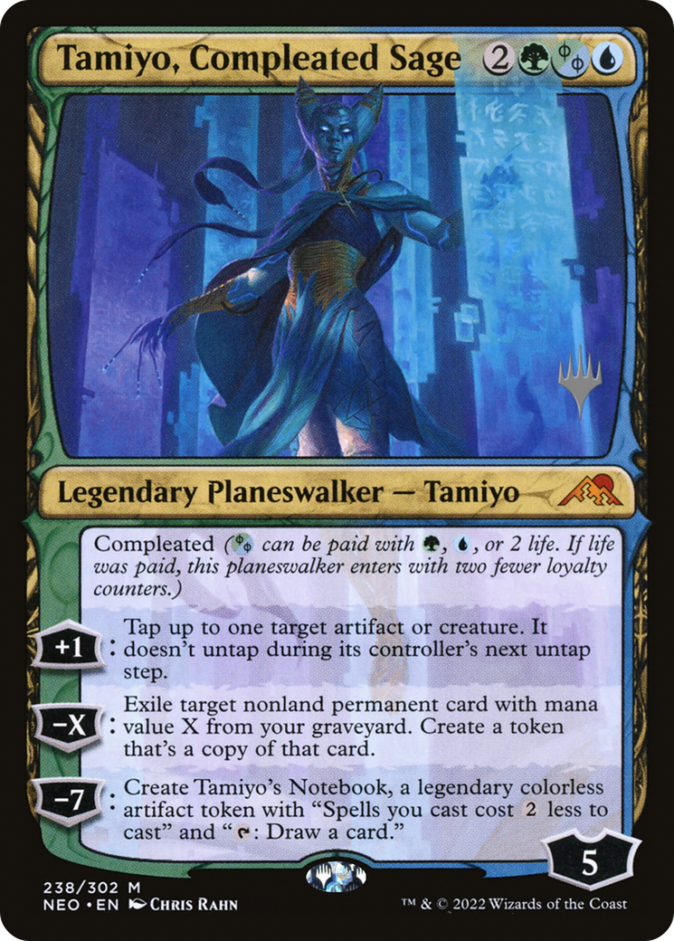 Tamiyo, Compleated Sage (Promo Pack) [Kamigawa: Neon Dynasty Promos] Foil