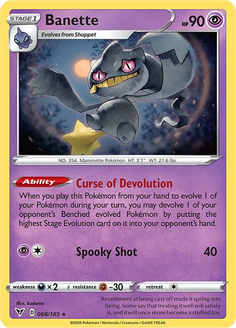 Banette 068/185 (SWSH04: Vivid Voltage) 