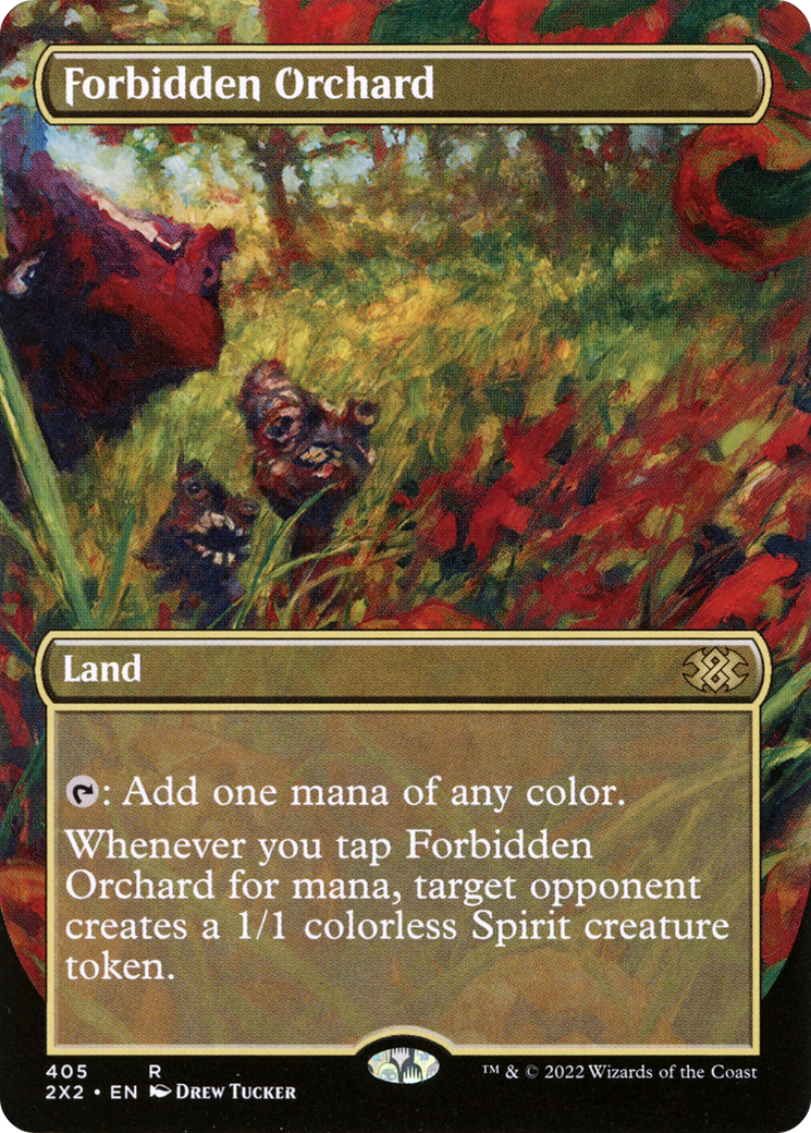 Forbidden Orchard (Borderless Alternate Art) [Double Masters 2022] Foil