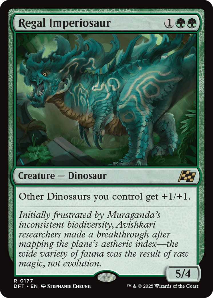 Regal Imperiosaur |  Foil (177) [Aetherdrift]