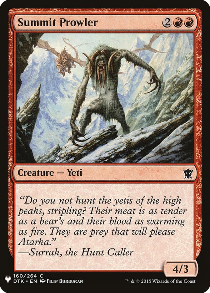 Summit Prowler |  (DTK-160) [The List]