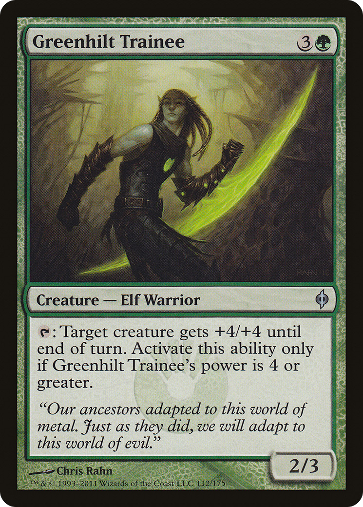Greenhilt Trainee [New Phyrexia] Foil
