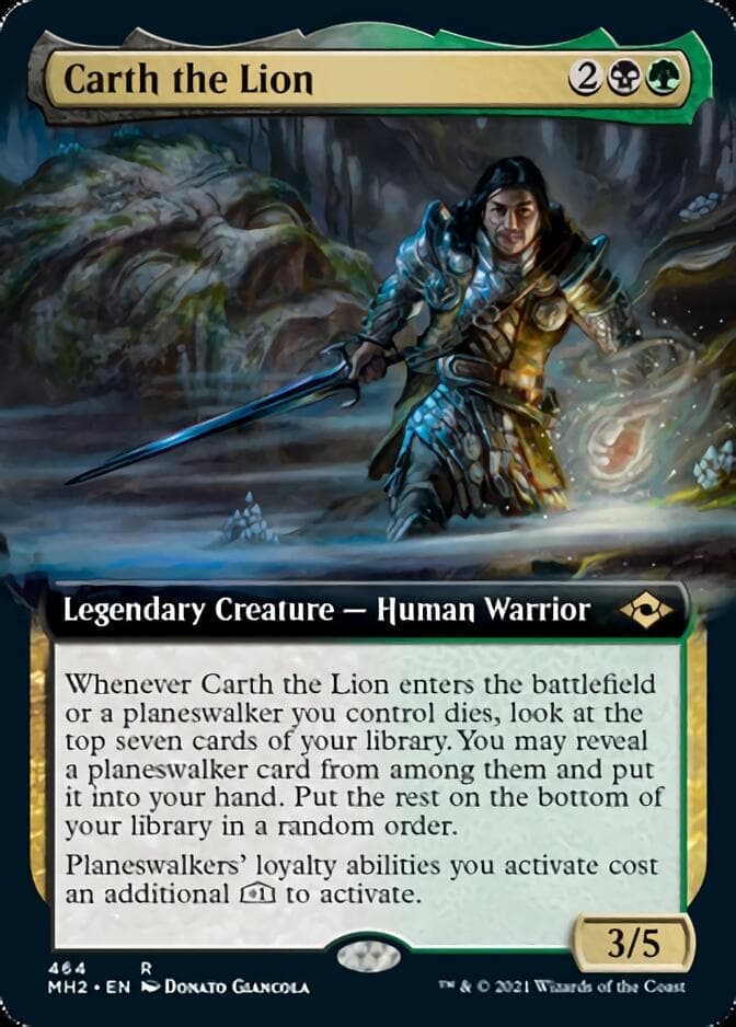 Carth the Lion (Extended Art) [Modern Horizons 2] Foil
