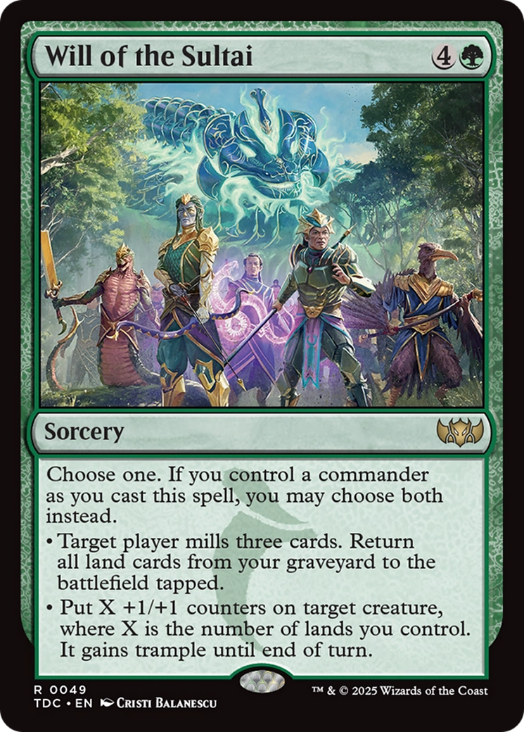 Will of the Sultai (049) [Commander: Tarkir: Dragonstorm]