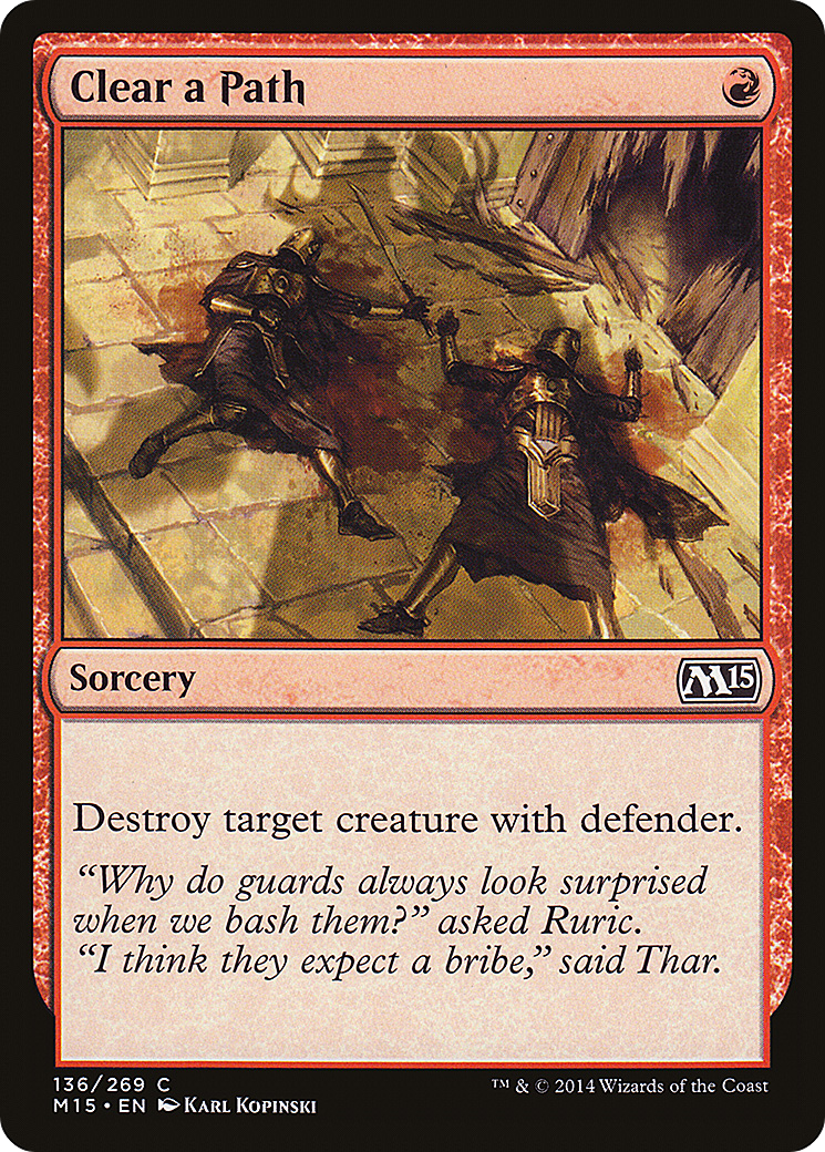 Clear a Path [Magic 2015] Foil
