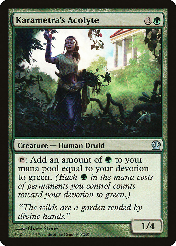Karametra's Acolyte [Theros] Foil