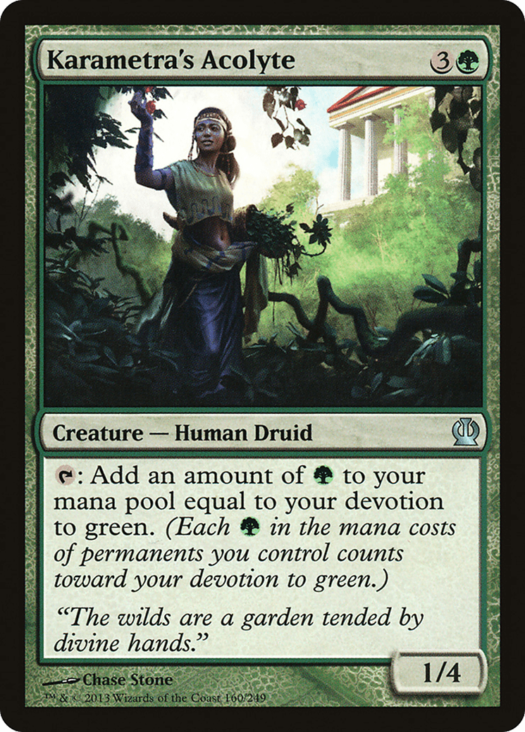 Karametra's Acolyte [Theros] Foil