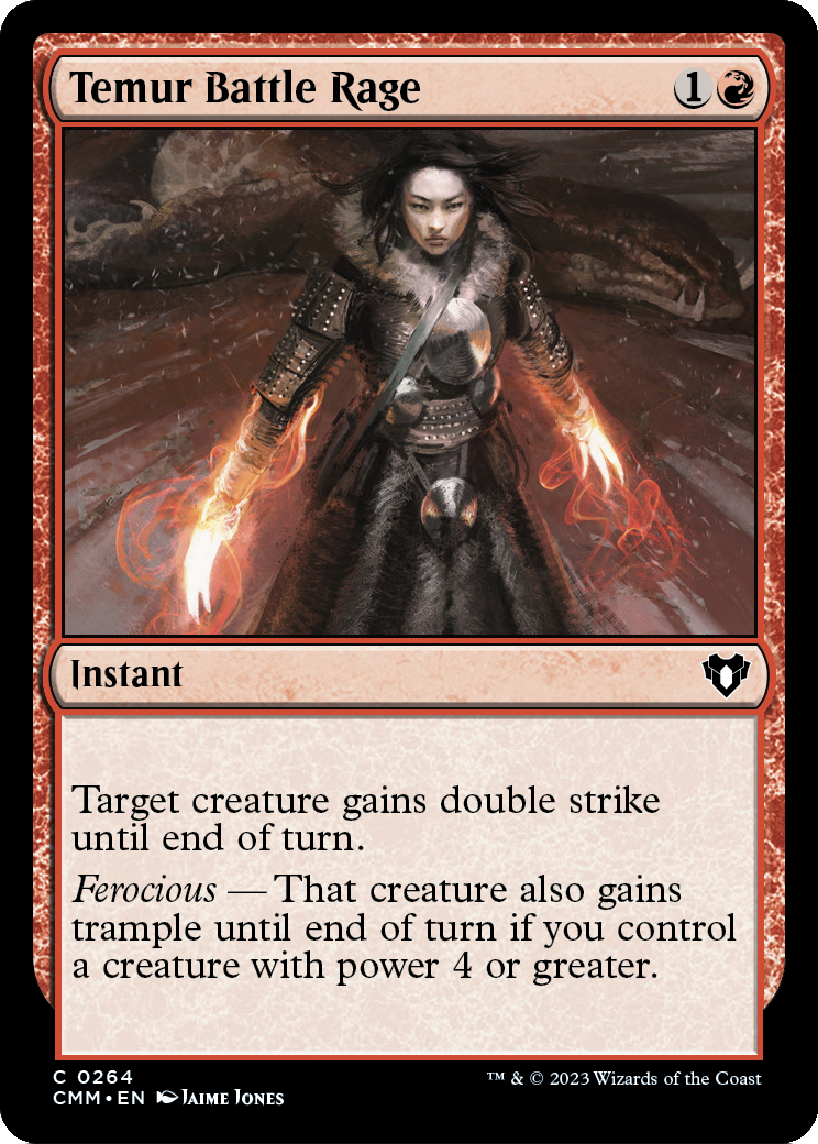Temur Battle Rage [Commander Masters] Foil