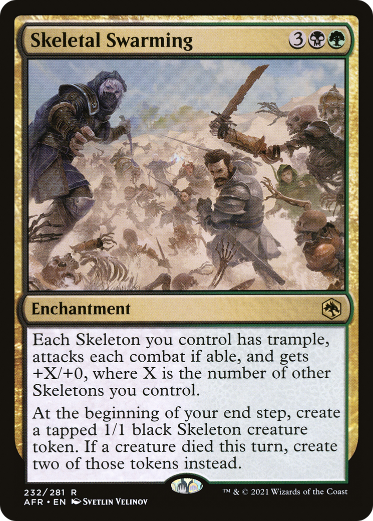 Skeletal Swarming [Dungeons & Dragons: Adventures in the Forgotten Realms] Foil