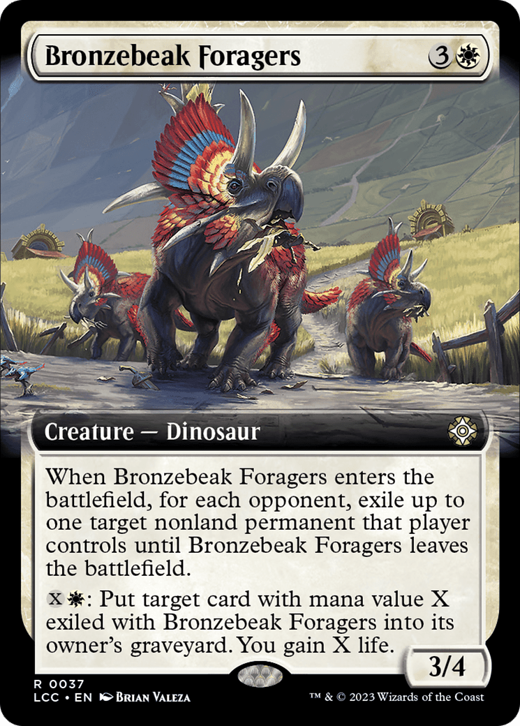 Bronzebeak Foragers (Extended Art) [The Lost Caverns of Ixalan Commander] Foil