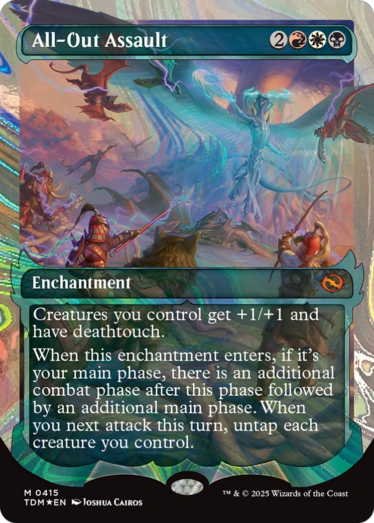 All-Out Assault (Showcase) (Halo Foil) (415) [Tarkir: Dragonstorm]  Foil