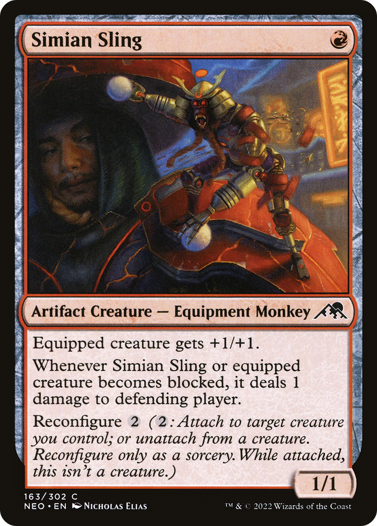 Simian Sling [Kamigawa: Neon Dynasty] Foil