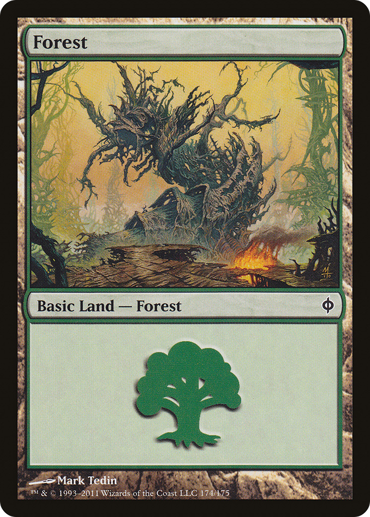 Forest (174) [New Phyrexia] Foil