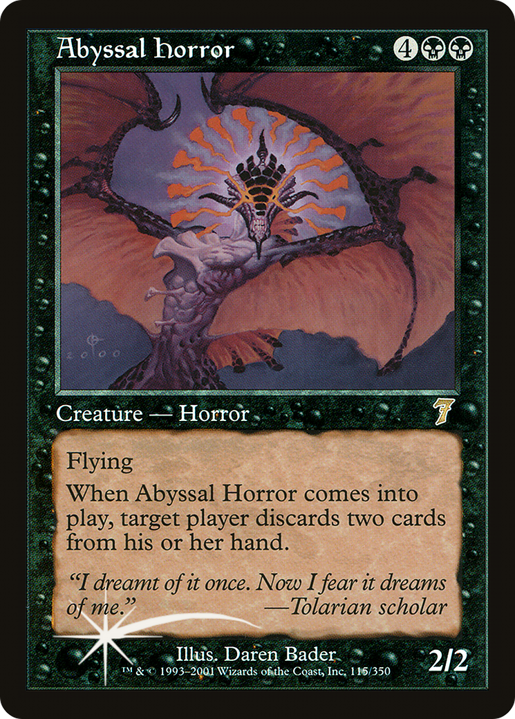 Abyssal Horror [Seventh Edition] Foil