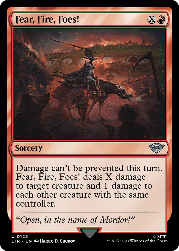 Fear, Fire, Foes! [The Lord of the Rings: Tales of Middle-Earth] Foil