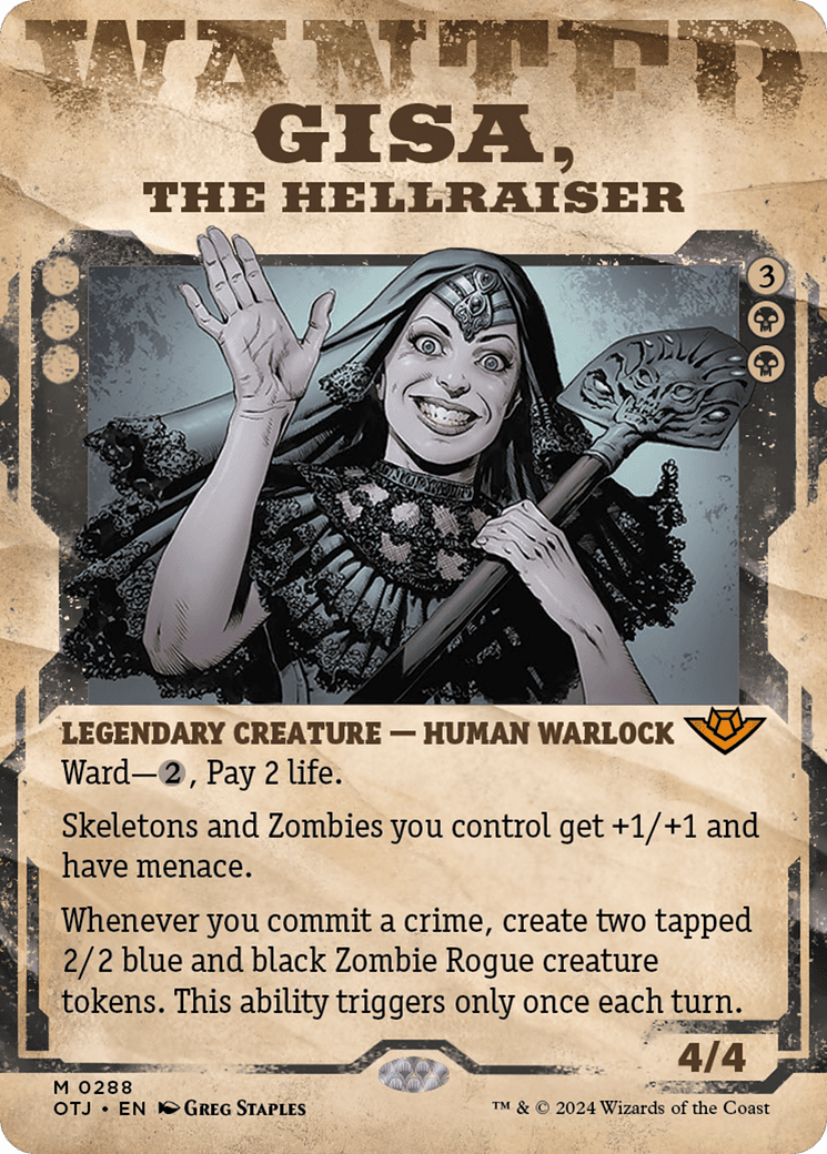 Gisa, the Hellraiser (Showcase) [Outlaws of Thunder Junction] Foil
