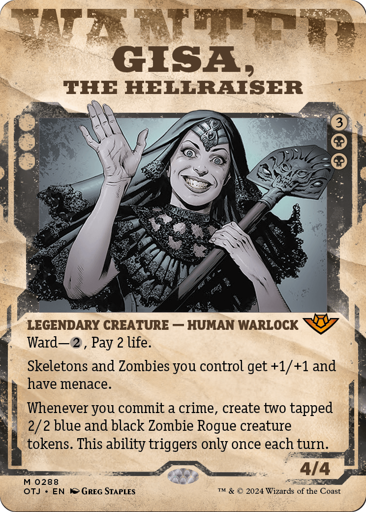 Gisa, the Hellraiser (Showcase) [Outlaws of Thunder Junction] Foil