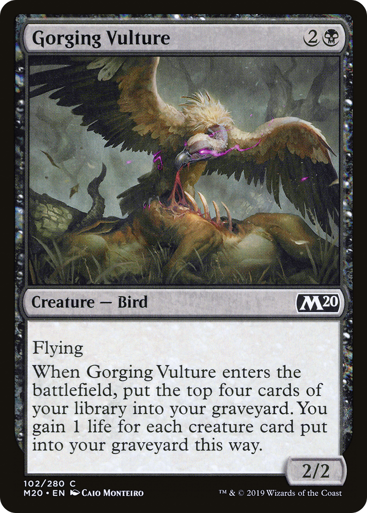 Gorging Vulture [Core Set 2020] Foil