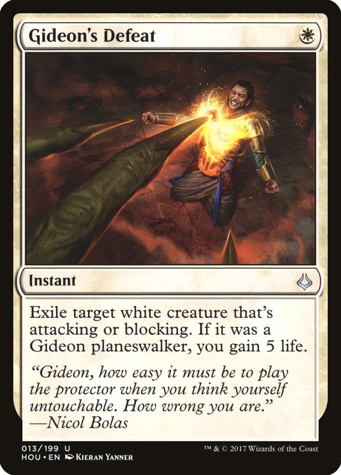Gideon's Defeat 13/199 (Hour of Devastation)  - Foil