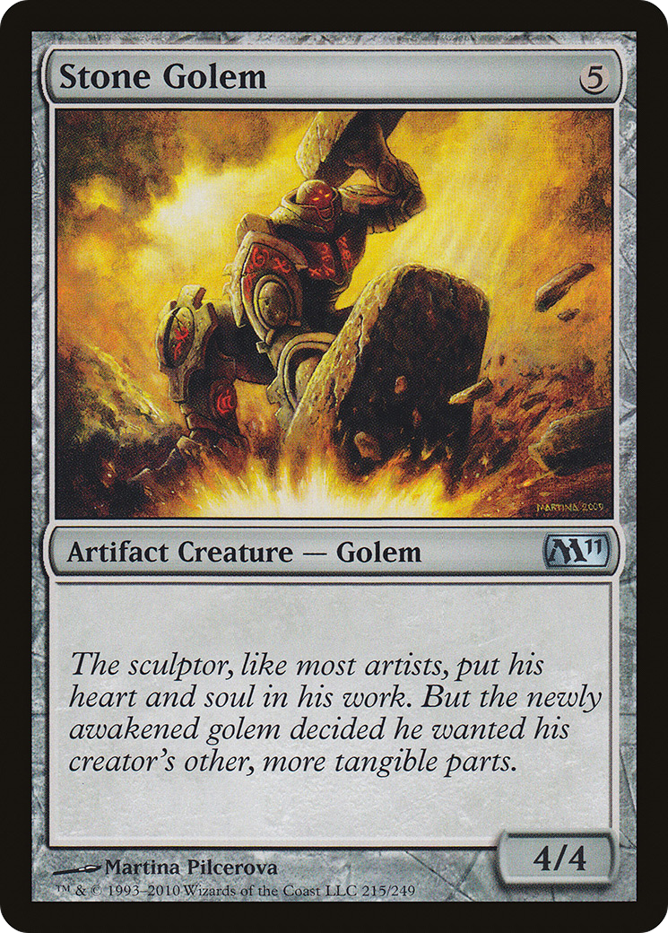 Stone Golem [Magic 2011] Foil