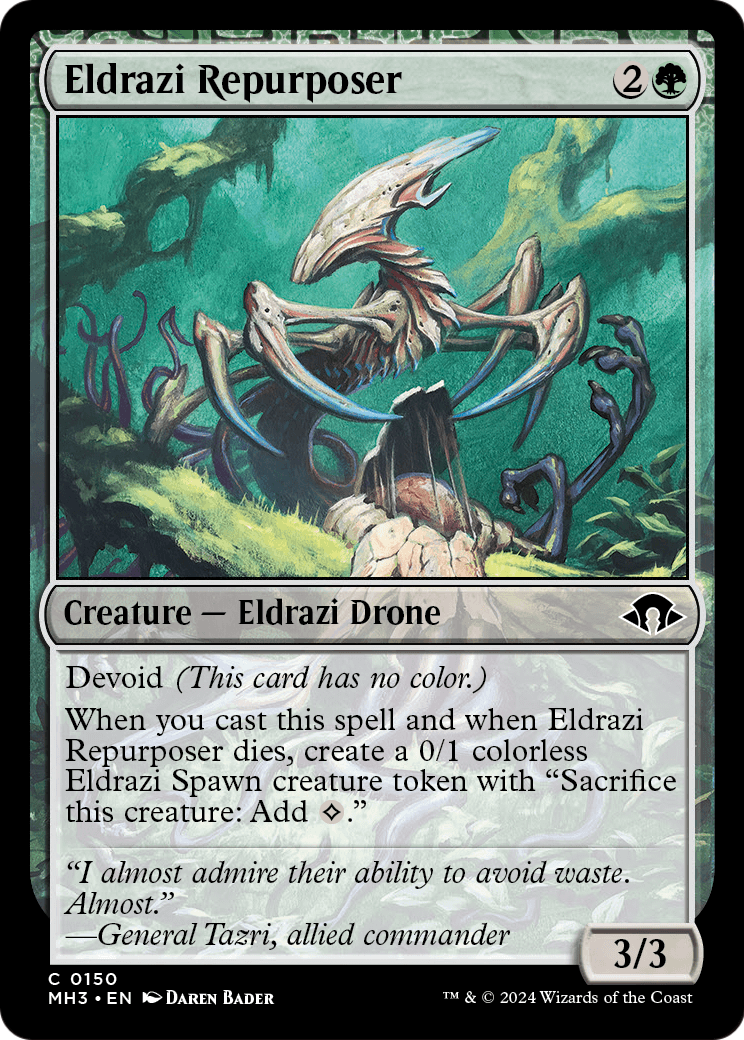 Eldrazi Repurposer (MH3-150) - Modern Horizons 3: (devoid) Foil
