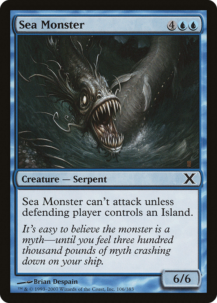 Sea Monster [Tenth Edition] Foil