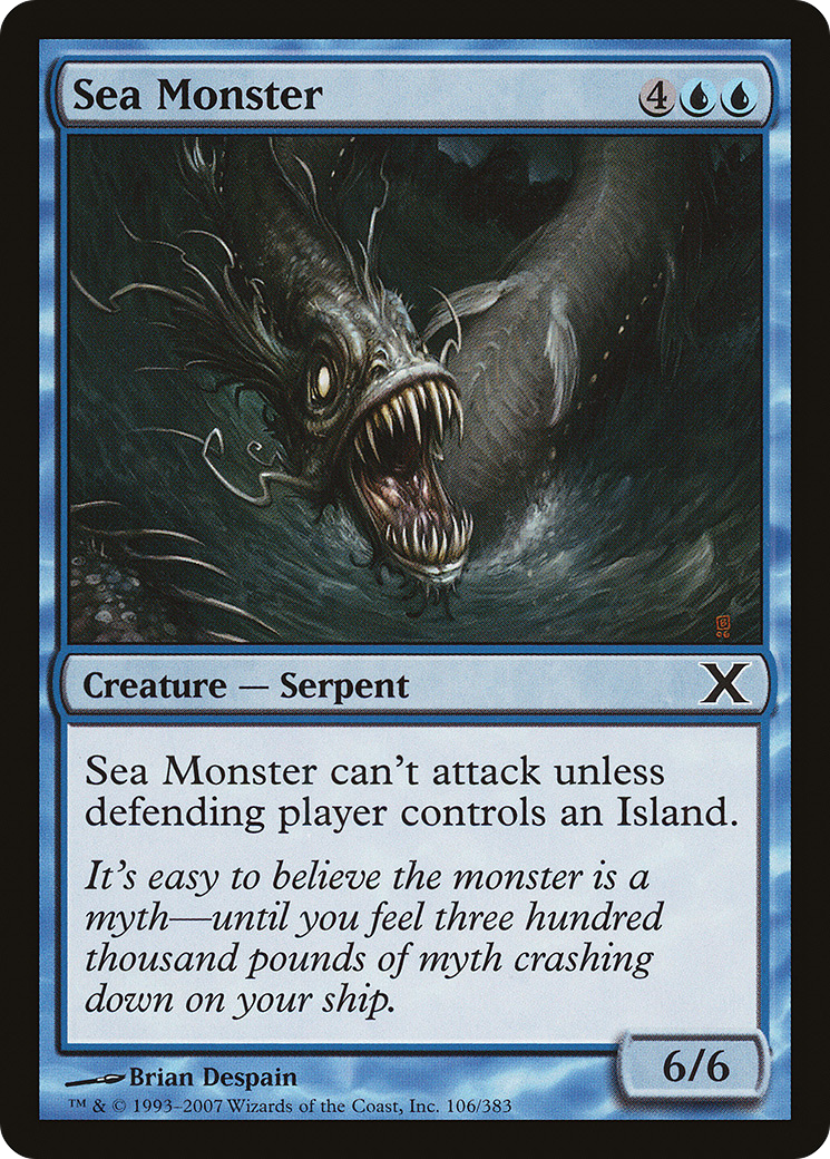 Sea Monster [Tenth Edition] Foil