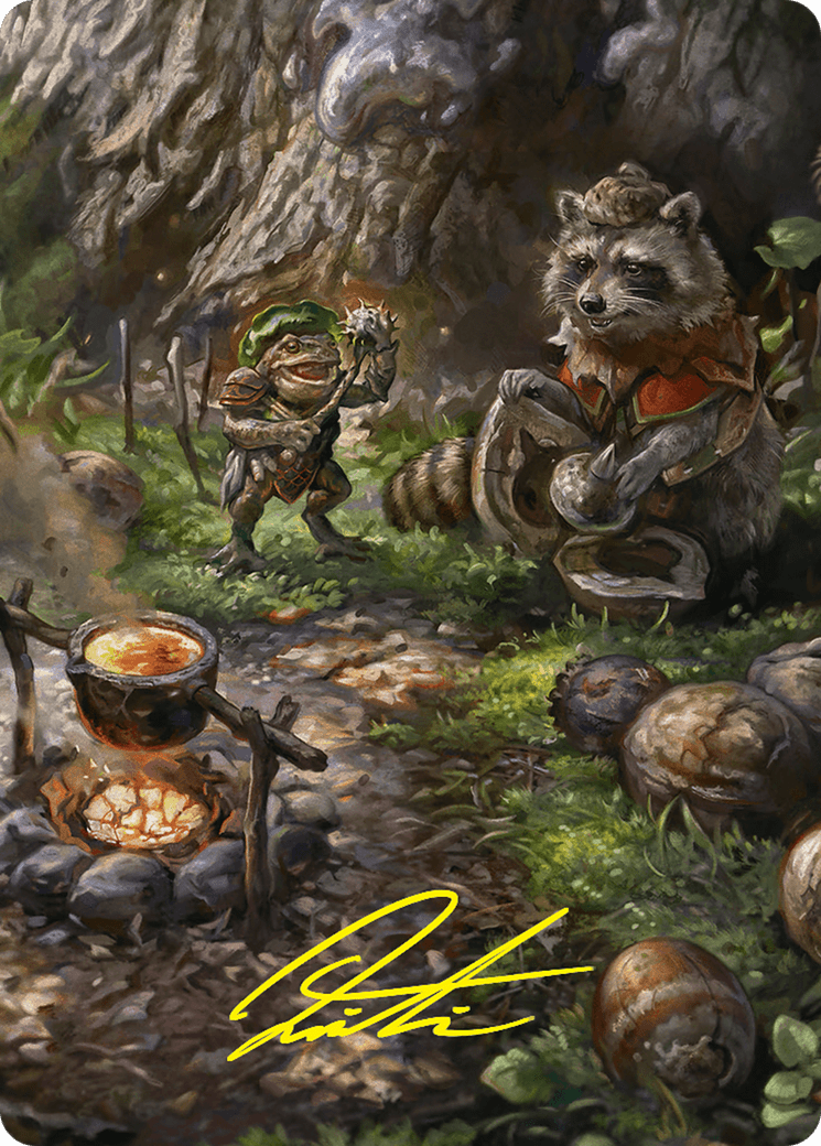 Sylvan Scavenging // Sylvan Scavenging (AFDN-046) - Foundations Art Series (Borderless) Foil