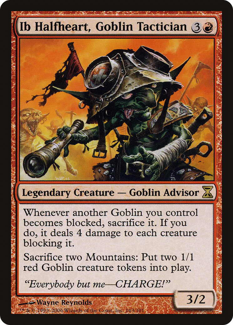 Ib Halfheart, Goblin Tactician [Time Spiral] Foil