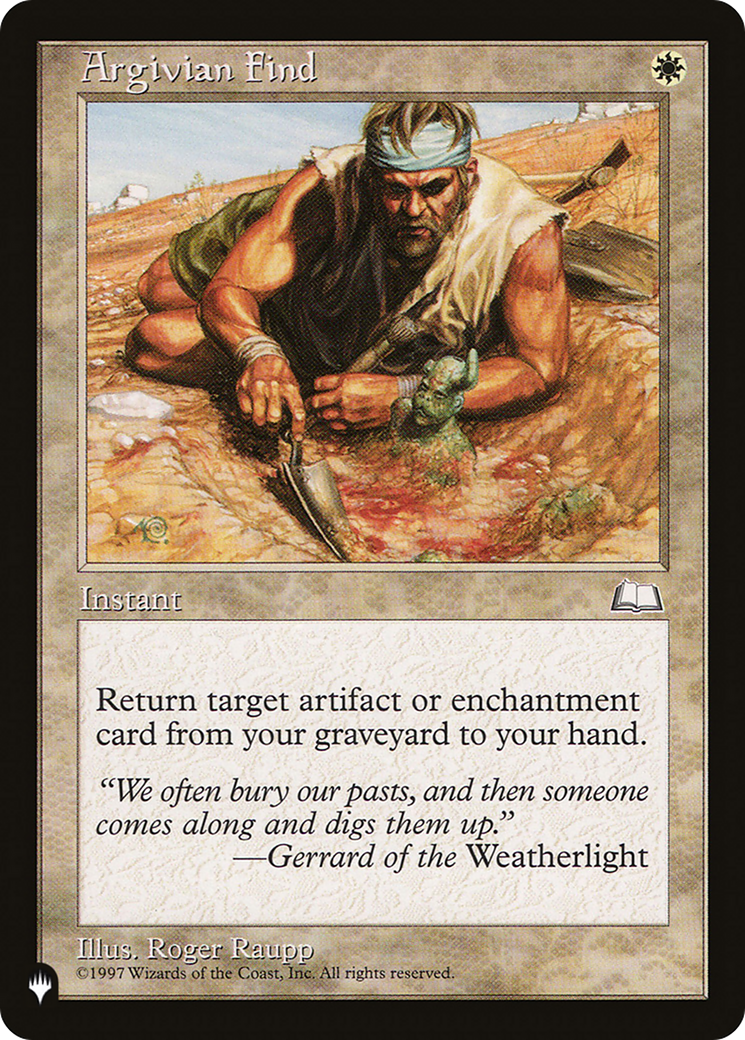 Argivian Find |  (WTH-6) [The List]