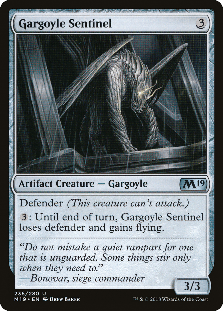 Gargoyle Sentinel [Core Set 2019] Foil