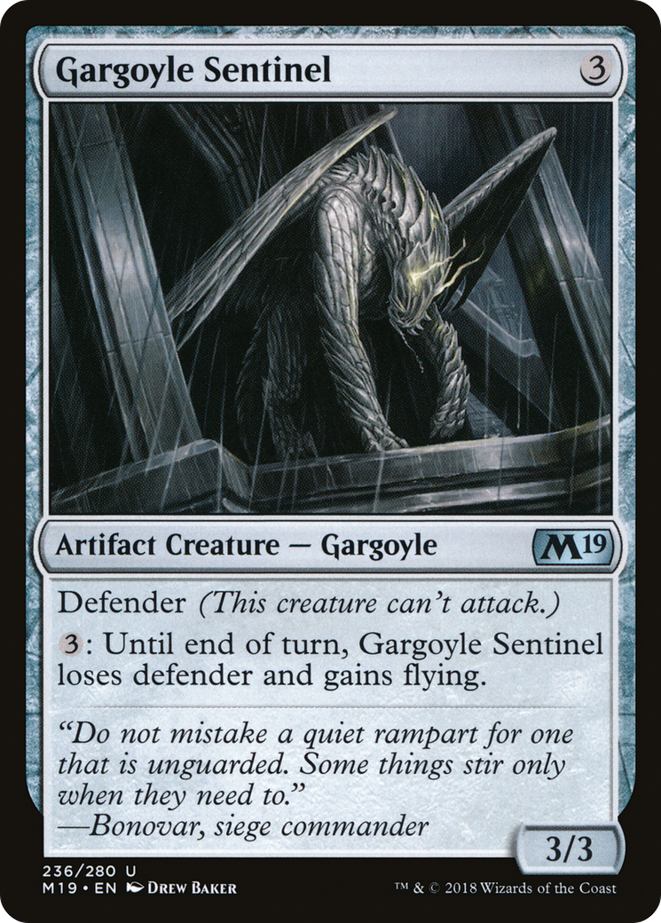 Gargoyle Sentinel [Core Set 2019] Foil