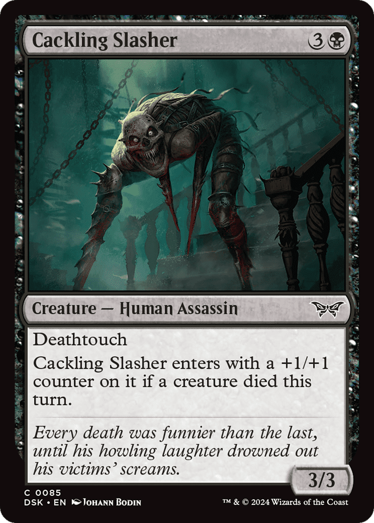 Cackling Slasher [Duskmourn: House of Horror] Foil