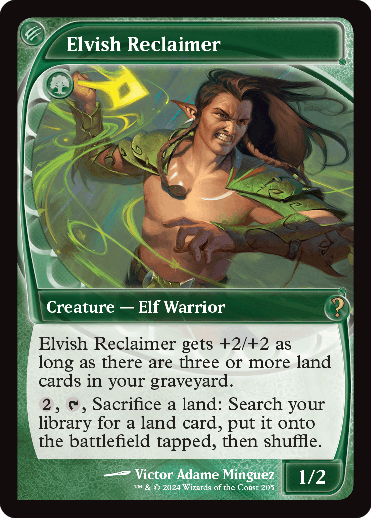 Elvish Reclaimer (Future Sight) [Mystery Booster 2] Foil