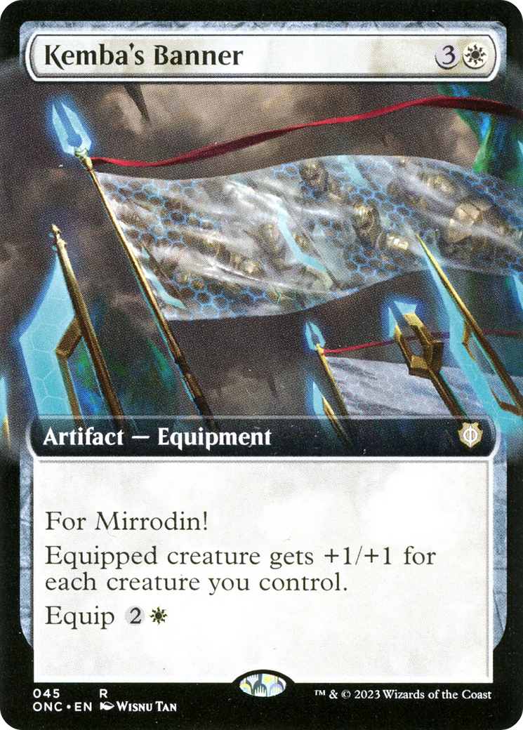Kemba's Banner (Extended Art) [Phyrexia: All Will Be One Commander] Foil