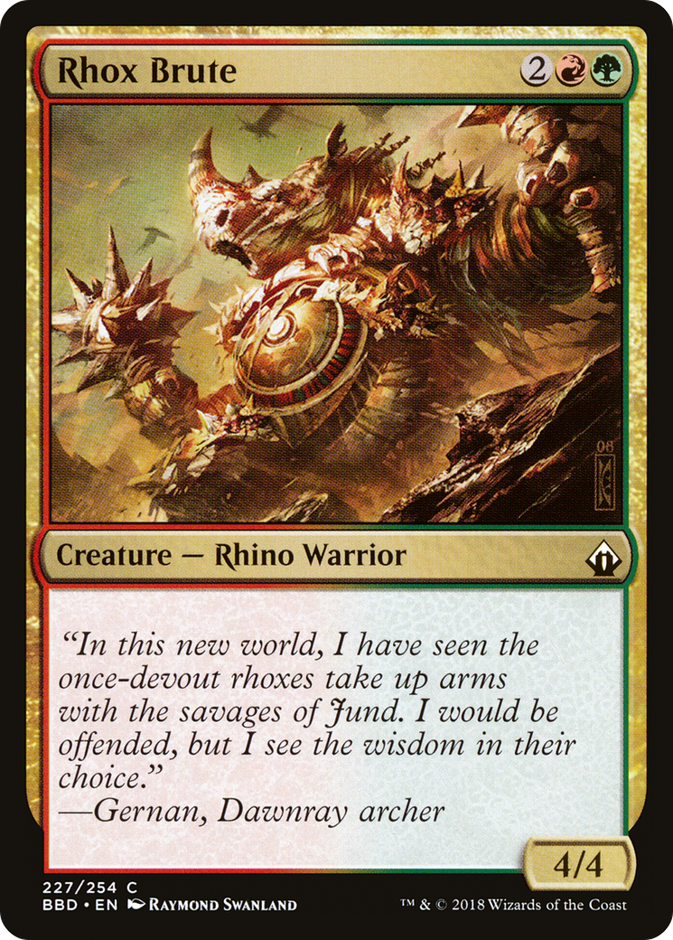 Rhox Brute [Battlebond] Foil