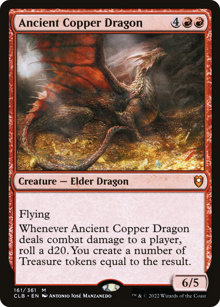Ancient Copper Dragon [Commander Legends: Battle for Baldur's Gate] Foil