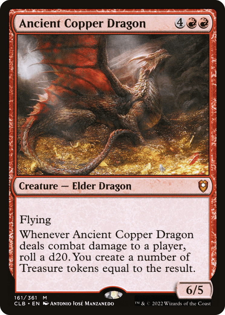 Ancient Copper Dragon [Commander Legends: Battle for Baldur's Gate] Foil