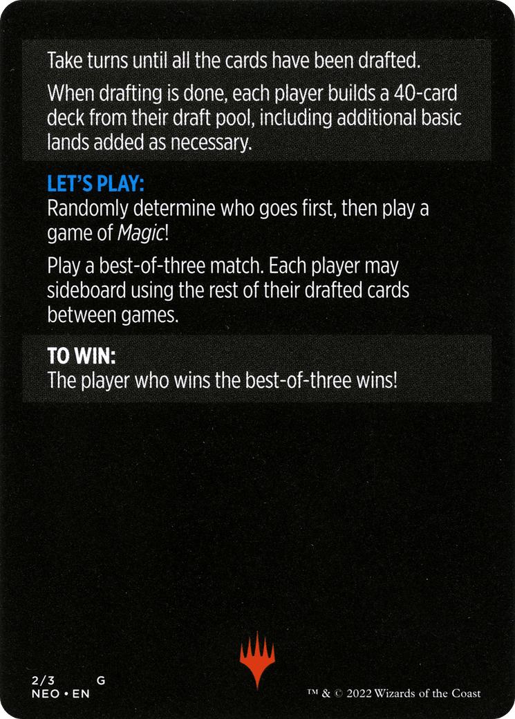 Winchester Draft // Winchester Draft (cont'd) (MNEO-002) - Kamigawa: Neon Dynasty Minigames Foil