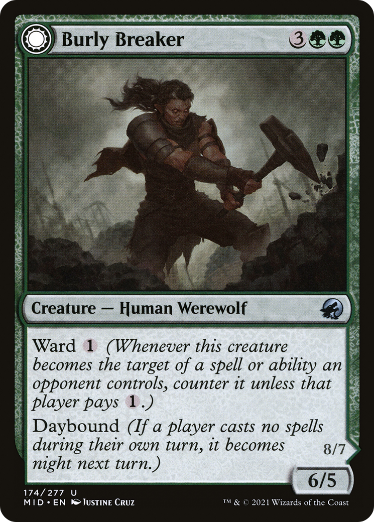 Burly Breaker // Dire-Strain Demolisher [Innistrad: Midnight Hunt] Foil