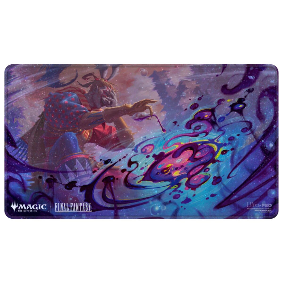 Ultra PRO: Holofoil Playmat | Magic: The Gathering | Final Fantasy (UP38767) Black Stitched Premium