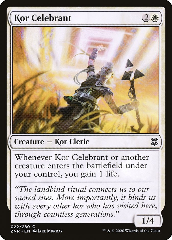 Kor Celebrant 22/280 (Zendikar Rising)  - Foil
